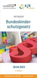 Flyer zum Infoabend Bundeskinderschutzgesetz 2023