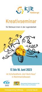 Titelseite des Flyers zum Kreativseminar 2023