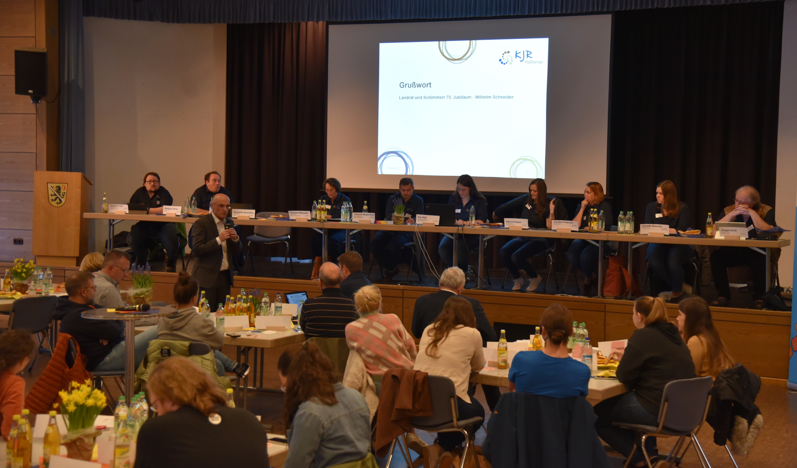Blick auf die Vorstandschaft bei der Frühjahresvollversammlung 2022