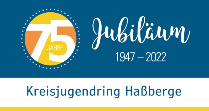 Titelblatt des Flyers zum 75 jährigen Jubiläum des Kreisjugenring Haßberge