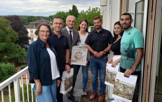 Jugendbegegnung Verantwortliche mit Landrat Schneider