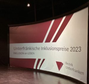 Banner des unterfränkischen Inklusionspreises 2023