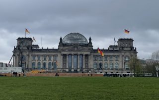Blick auf den deutschen Bundestag von außen