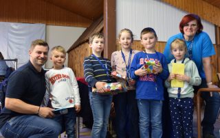 Kreisjugendring Vorsitzender Thomas Wagenhäuser und Kinderturnier-Leitung