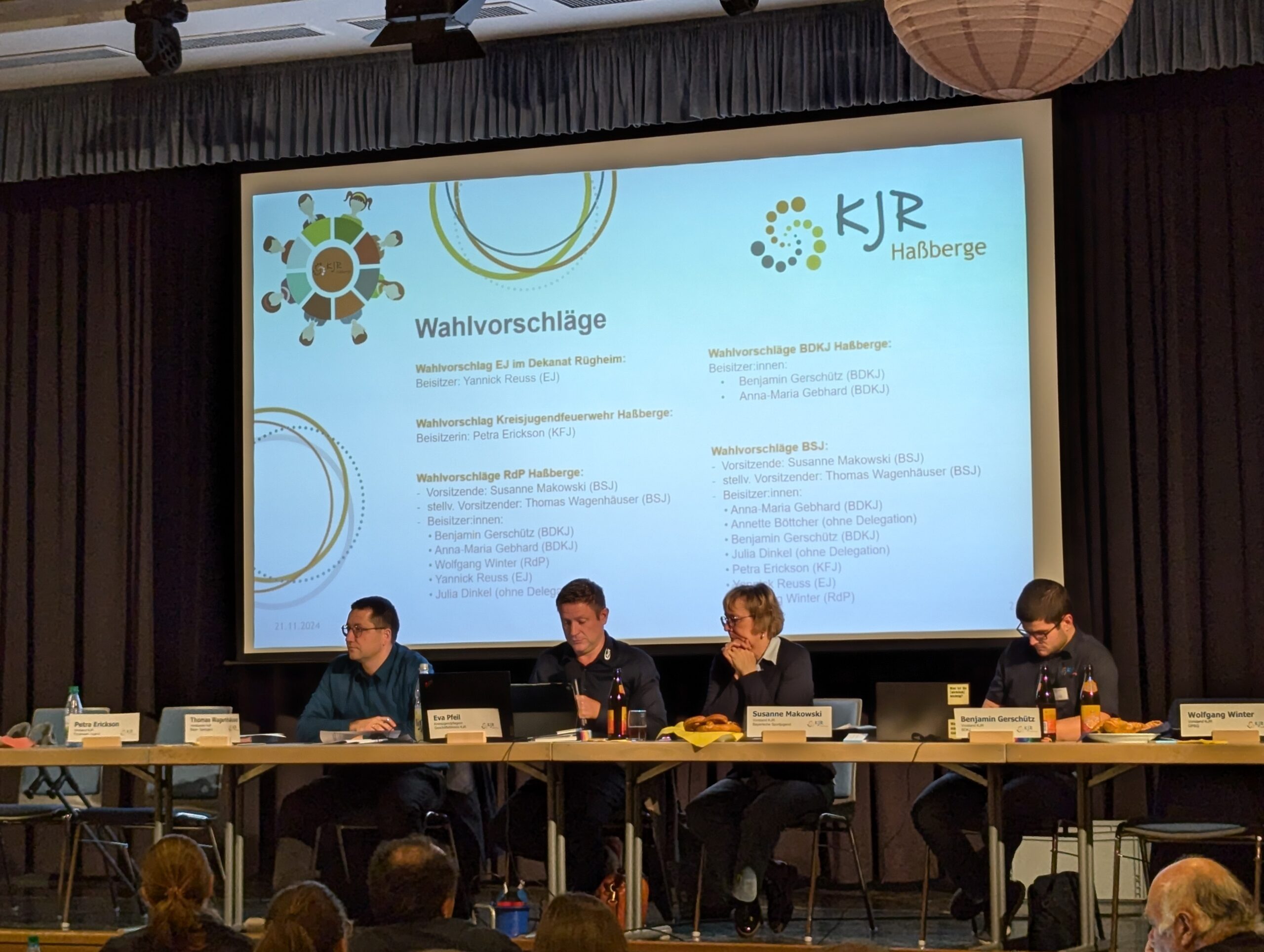 Wahlausschuss mit Technikbeauftragtem Benjamin Gerschütz