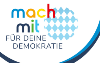 Logo "Mach mit für deine Demokratie"