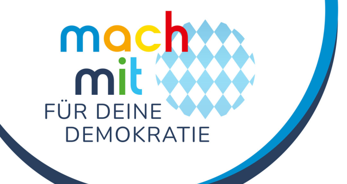 Logo "Mach mit für deine Demokratie"