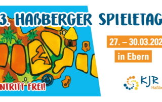 Werbeflyer für die 13. Haßberger Spieletage