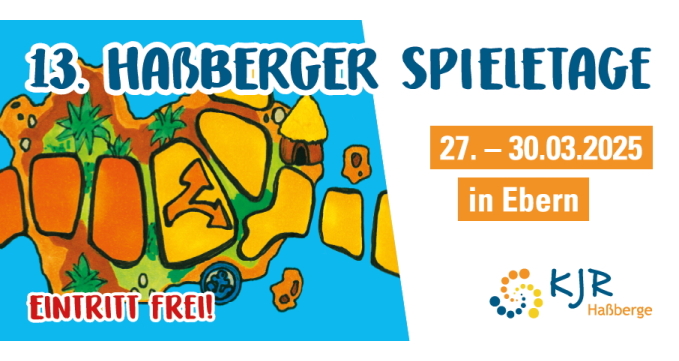 Werbeflyer für die 13. Haßberger Spieletage