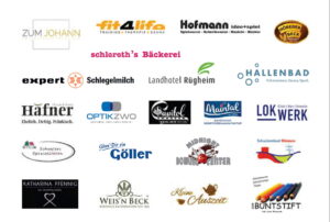 Logos der teilnehmenden Unternehmen am Juleica Gutscheinheft 2025
