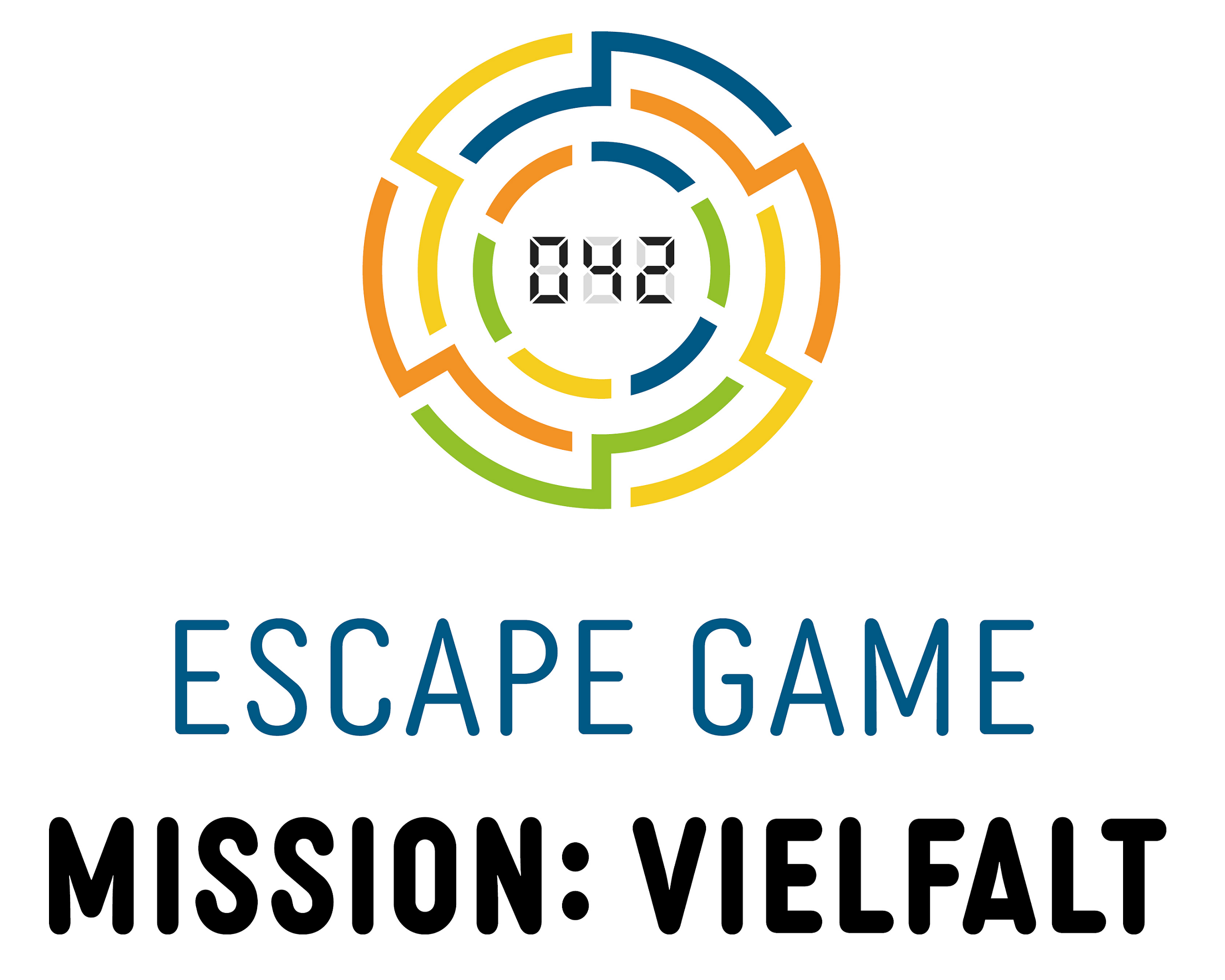 Logo des Escape Games "Mission: Vielfalt" und der Zahl 042 im Logo