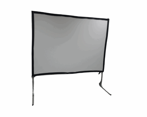 Die Leinwand aufgebaut von vorne.