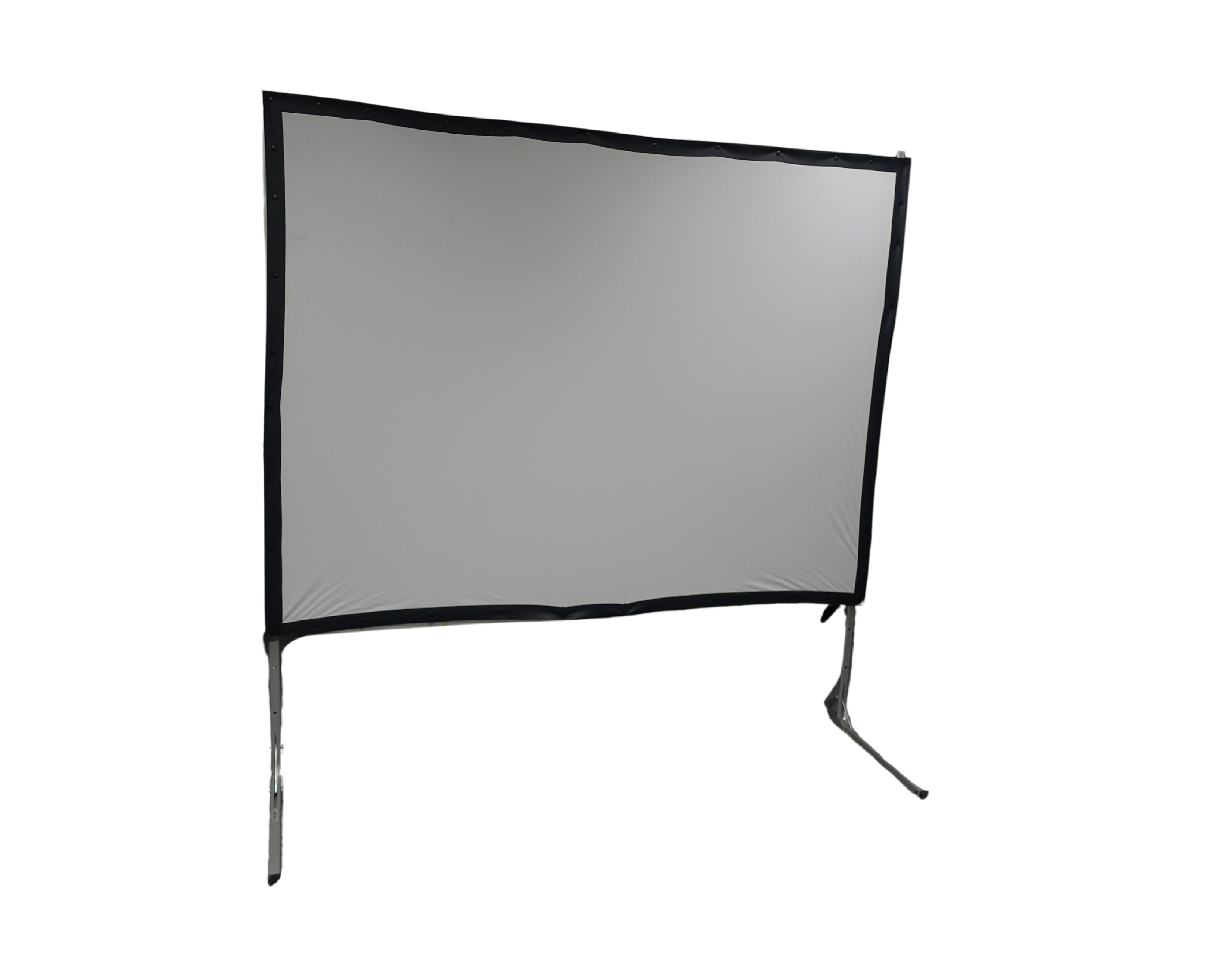 Die Leinwand aufgebaut von vorne.