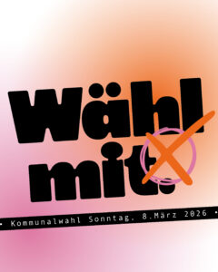 Logo der "Wählmit."-Kampagne der unterfränkischen Jugendringe zur Kommunalwahl am 08.03.2026
