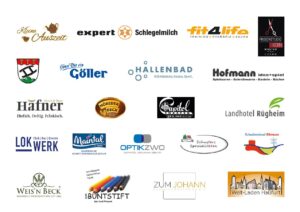 Logos der 21 Partnerunternehmen für das JULEICA-Gutscheinheft 2026.